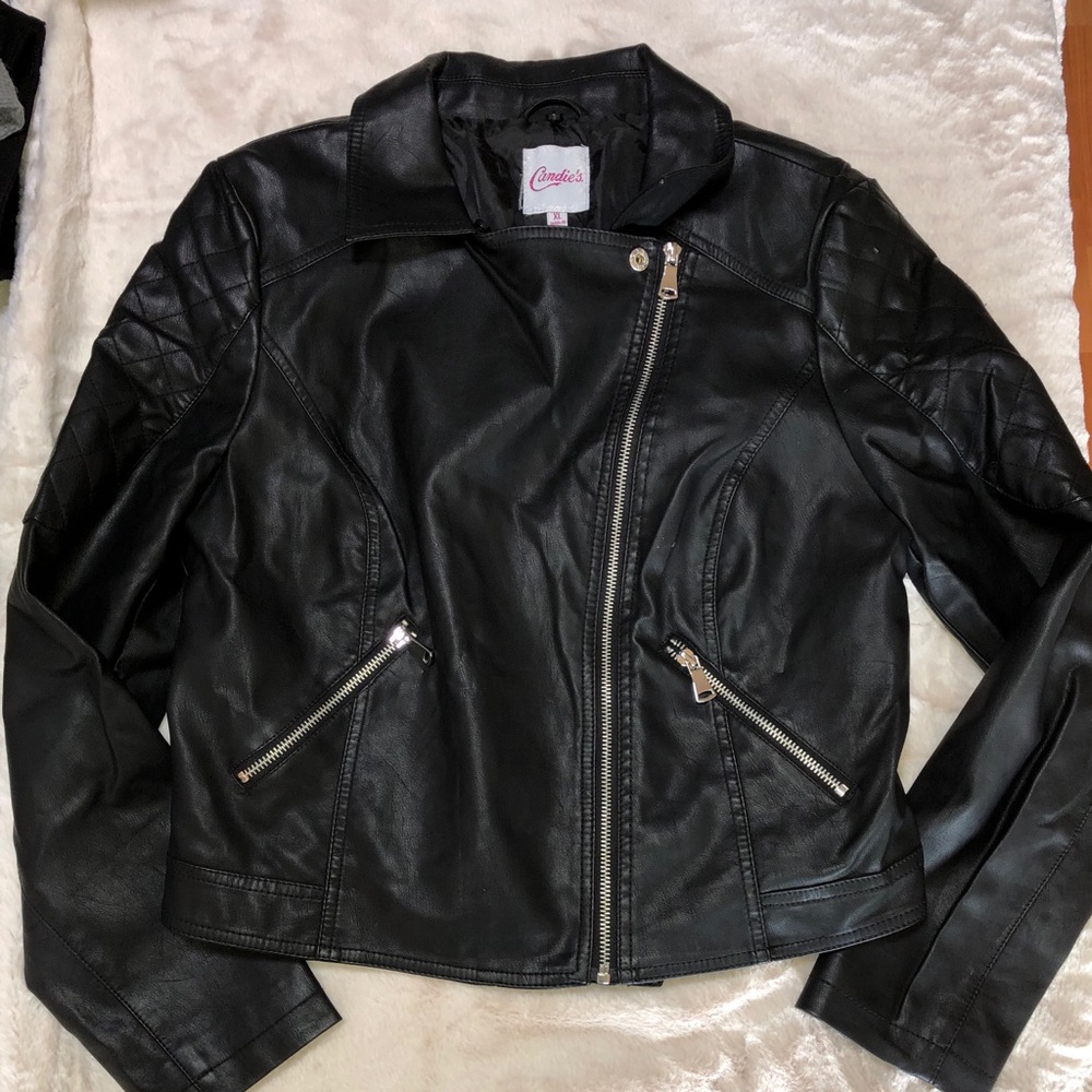 Black Pleather Jacket - image 1